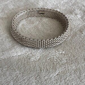 Vintage Tiffany & Co. 925 Sterling Somerset Mesh Bracelet